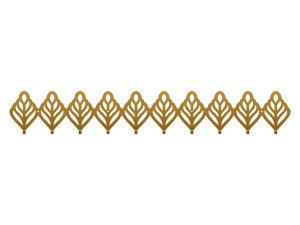 Długi wieszak metalowy Ażurowy 100 cm - złoty