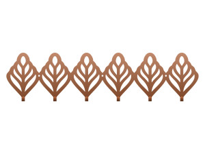 Wieszak metalowy Ażurowy 60 cm - miedziany