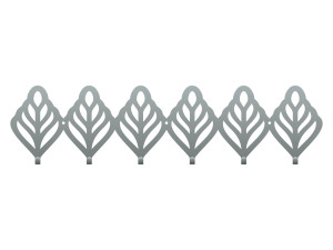 Wieszak metalowy Ażurowy 60 cm - srebrny