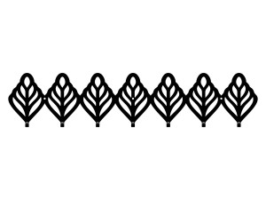 Wieszak metalowy Ażurowy 70 cm - czarny mat