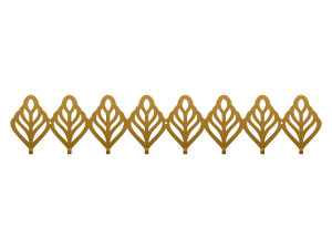 Wieszak metalowy Ażurowy 80 cm - złoty