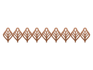 Wieszak metalowy Ażurowy 90 cm - miedziany