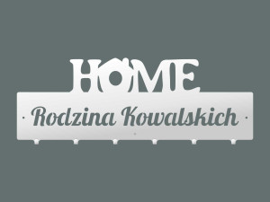Wieszak Home personalizowany - biały matowy - 60