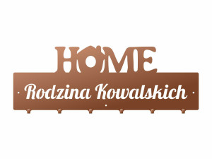 Wieszak Home personalizowany - miedziany - 60