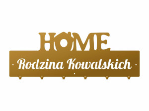 Wieszak Home personalizowany - złoty - 60