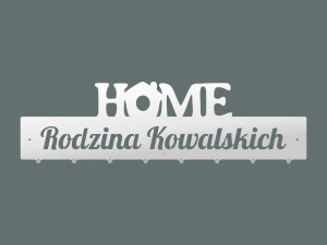 Wieszak Home personalizowany - biały matowy - 80