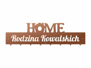 Wieszak Home personalizowany - miedziany - 80