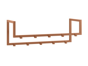 Podwójny wieszak do przedpokoju - miedziany