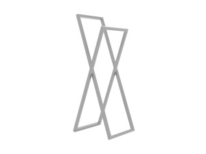 Wieszak na ręczniki stojący Verso XS - srebrny