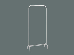 Wieszak na ubrania stojący Simpli 60 cm - biały matowy