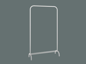 Wieszak na ubrania stojący Simpli 80 cm - biały matowy