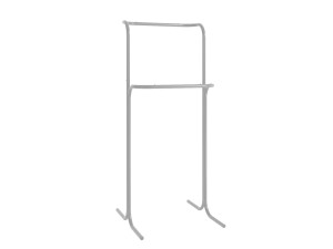 Wieszak na ubrania stojący Duo 60 cm - srebrny