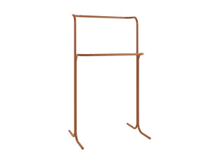 Wieszak na ubrania stojący Duo 80 cm - miedziany