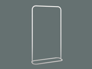 Wieszak na ubrania stojący Minimal 80 cm - biały matowy