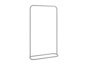 Wieszak na ubrania stojący Minimal 80 cm - srebrny
