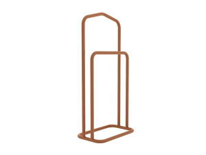 Wieszak na ubrania stojący Kamerdyner 45 cm - miedziany