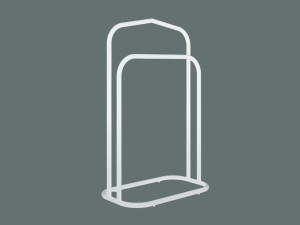 Wieszak na ubrania stojący Kamerdyner 60 cm - biały matowy