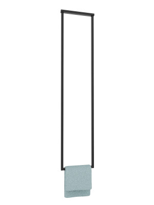 Wieszak sufitowy pojedynczy Long do karton-gipsu XS - czarny matowy