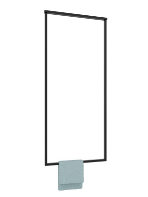 Wieszak sufitowy pojedynczy Long do karton-gipsu M - czarny matowy