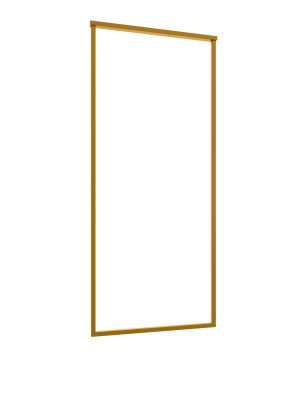 Wieszak sufitowy pojedynczy Long do karton-gipsu M - złoty