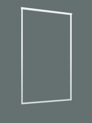 Wieszak sufitowy pojedynczy Long do karton-gipsu L - biały matowy