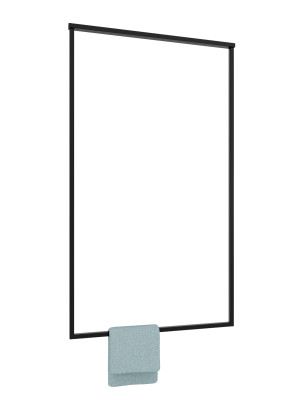 Wieszak sufitowy pojedynczy Long do karton-gipsu L - czarny matowy