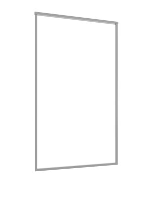 Wieszak sufitowy pojedynczy Long do karton-gipsu L - srebrny