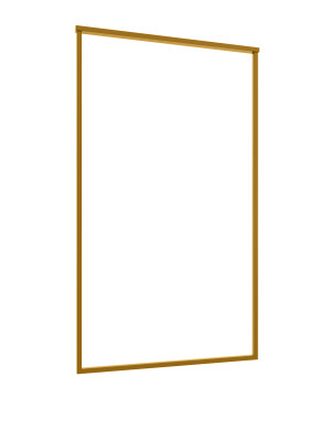 Wieszak sufitowy pojedynczy Long do karton-gipsu L - złoty