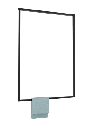 Wieszak sufitowy pojedynczy do karton-gipsu L - czarny matowy