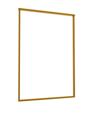 Wieszak sufitowy pojedynczy do karton-gipsu L - złoty