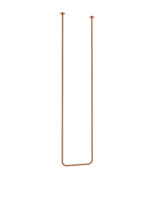 Wieszak sufitowy pojedynczy Tube Long XS - miedziany