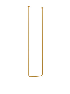 Wieszak sufitowy pojedynczy Tube Long XS - złoty