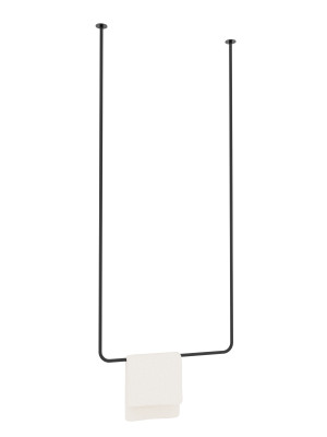Wieszak sufitowy pojedynczy Tube Long M - czarny mat