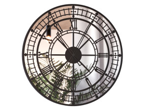 Zegar z lustrem ścienny metalowy Big Ben 60 cm