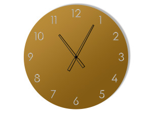 Zegar metalowy Classic 60 cm - złoty