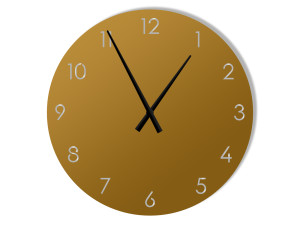 Zegar metalowy Classic 70 cm - złoty