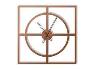 Zegar ścienny Simple 60 cm - miedziany