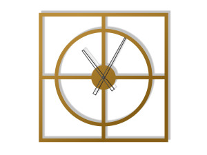 Zegar ścienny Simple 60 cm - złoty