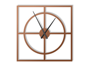 Zegar ścienny Simple 70 cm - miedziany