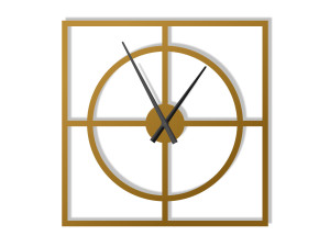 Zegar ścienny Simple 70 cm - złoty