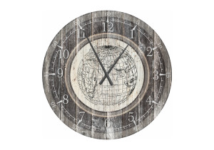 Duży zegar ścienny Globe 80 cm