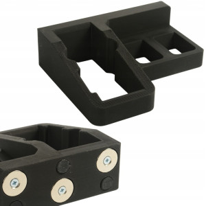 Uchwyt Magnetyczny na Pistolet i 2 Magazynki 9mm .45ACP .22LR LEWY