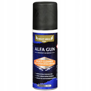 Czyszczenie Konserwacja Broni ALFA GUN Multi Cleaner 50ml Zmywacz Smar 2w1