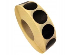 Zaklejki do Tarcz Strzeleckich 16mm Rolka 1000 szt. Czarne