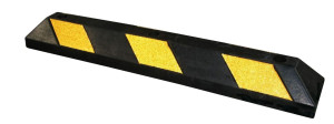 Separator (ogranicznik) parkingowy gumowy - długość 90 cm - żółte odblaski