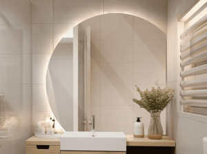Lustro LED - Ze ściętymi bokami - 800 mm