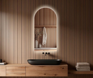 Lustro LED JAN - Półowalne z podświetleniem - 700 mm - 1 100 mm