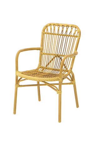 Krzesło technorattanowe Bamboo beżowe