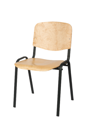 Krzesło Iso Wood czarne