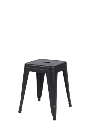 Taboret Paris inspirowany Tolix czarny
